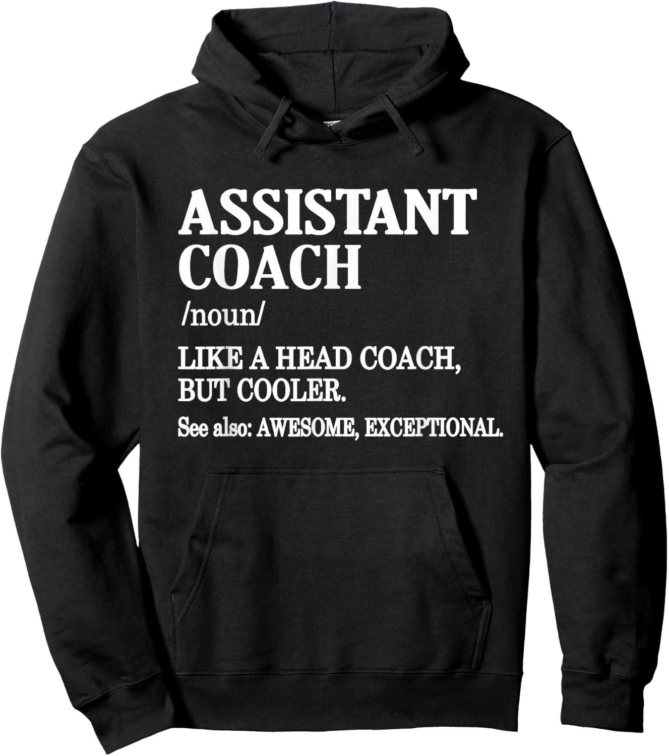 Assistant Coach Definition Sports Coaching Assistant Coach Hoodie - Hoodie | Black