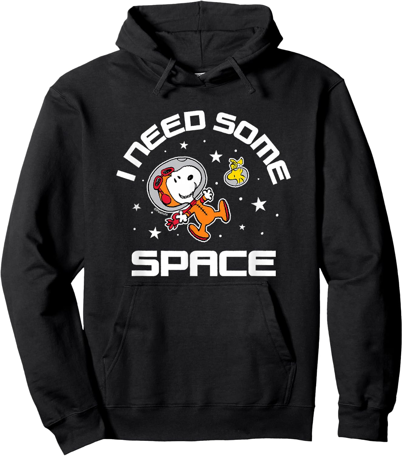 Peanuts - Snoopy and Woodstock I Need Some Space Hoodie - Hoodie | Black