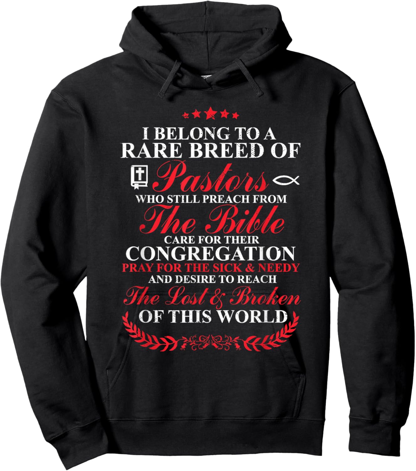 Christian I Belong To A Rare Breed Of Pastors Hoodie - Hoodie | Black