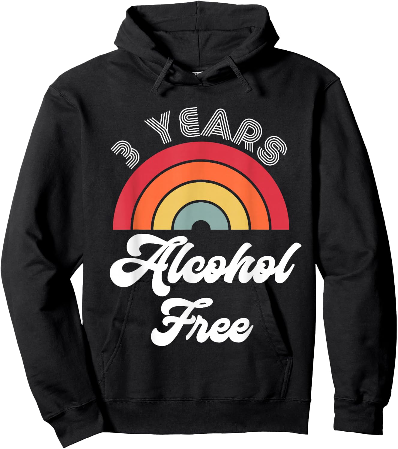 3 Years Sober Alcohol Free Sobriety Anniversary Hoodie - Hoodie | Black