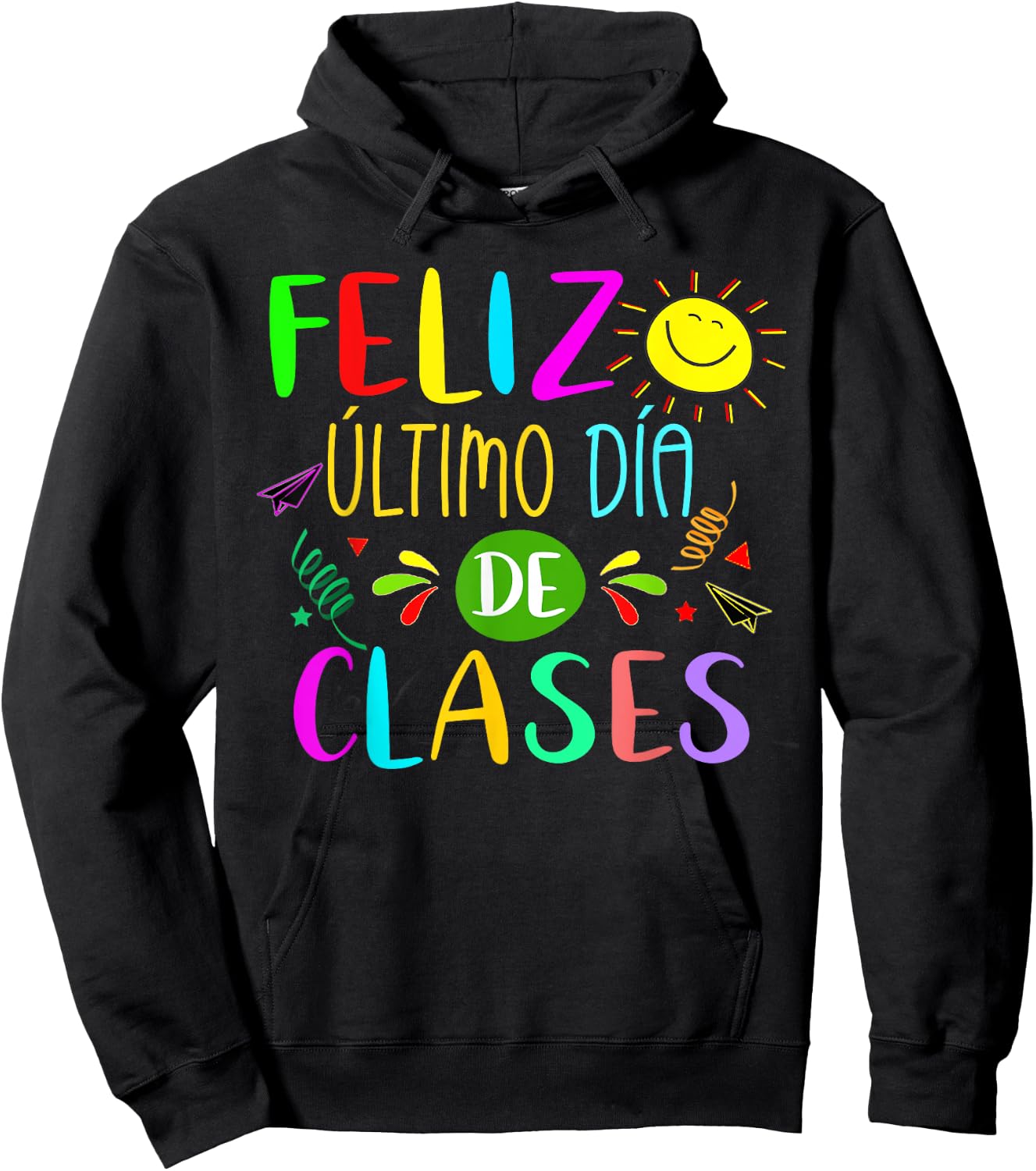 Last Day Of School Summer Spanish Teacher Or Student Hoodie - Hoodie | Black