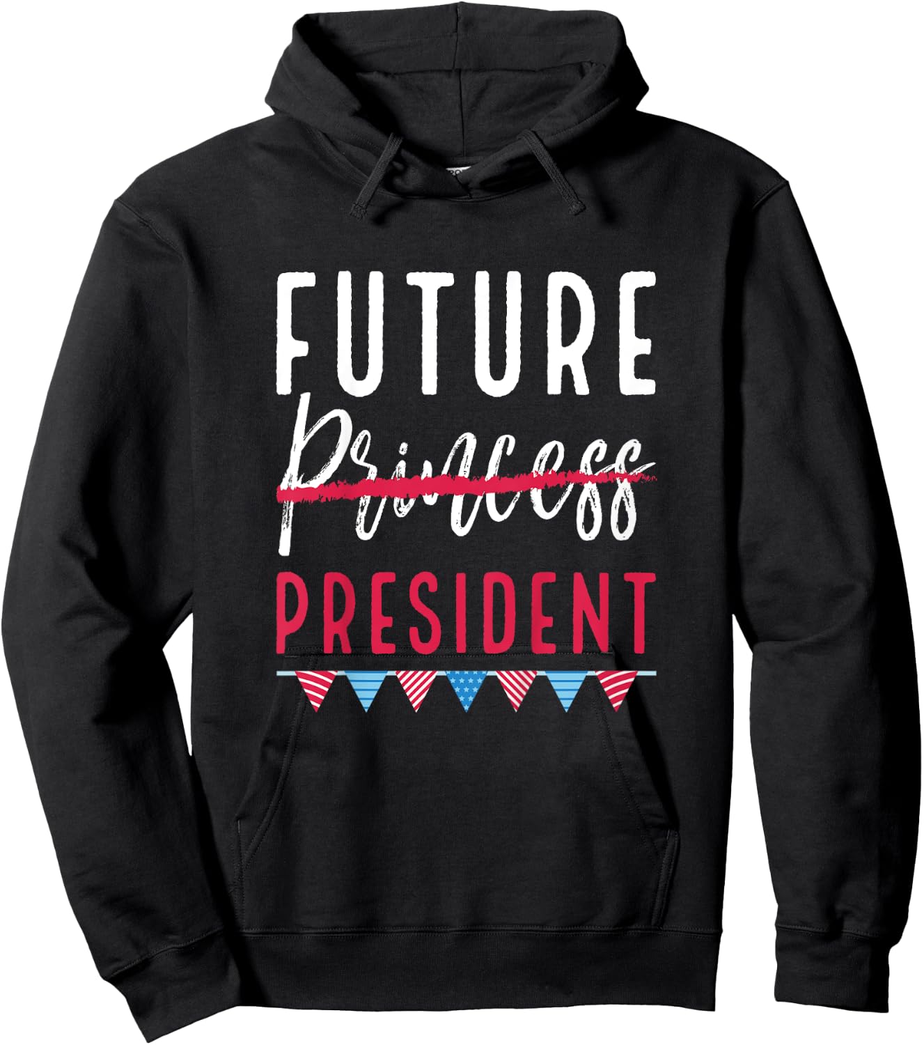 Future President Princess Cute Feminist for Girls Hoodie - Hoodie | Black