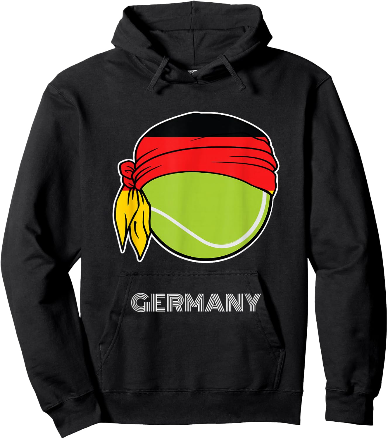 Germany Tennis Top for German Players, Fans or Coach Hoodie - Hoodie | Black