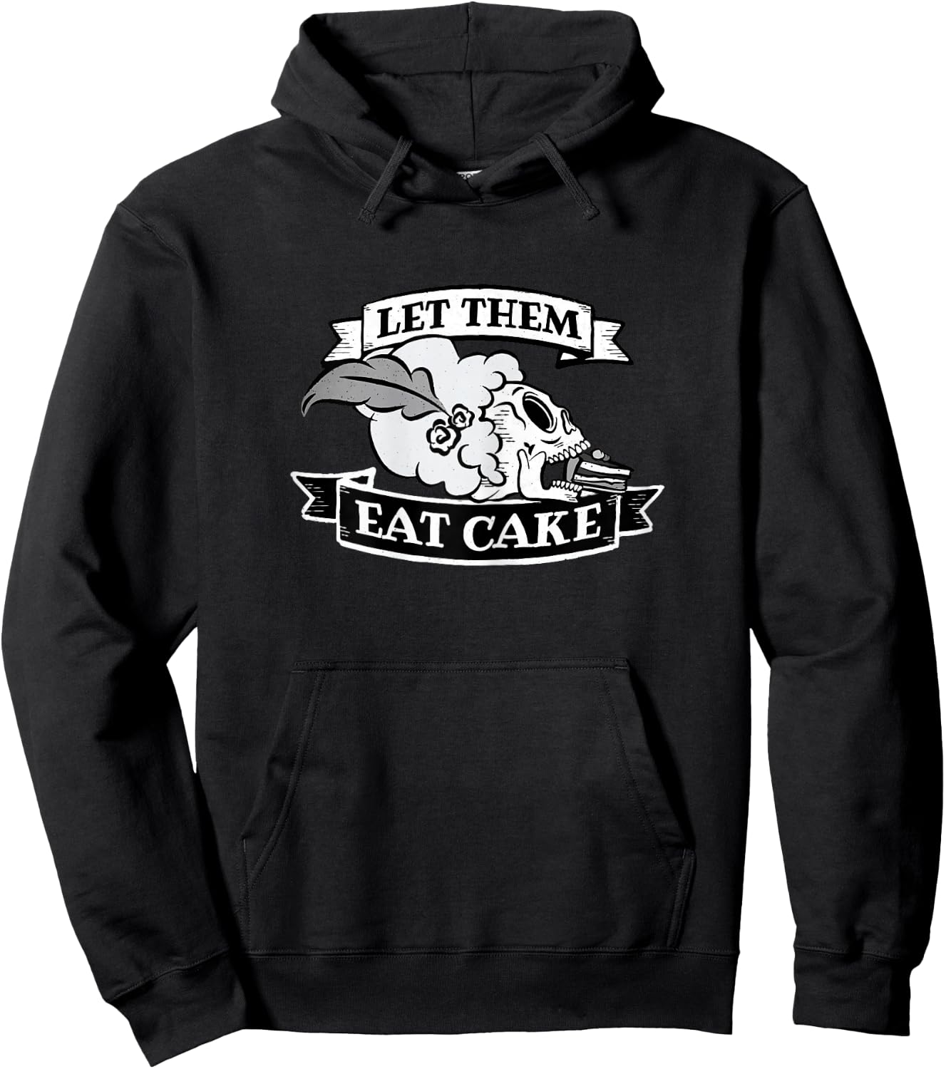 Let Them Eat Cake Marie Antoinette Pink Hoodie - Hoodie | Black