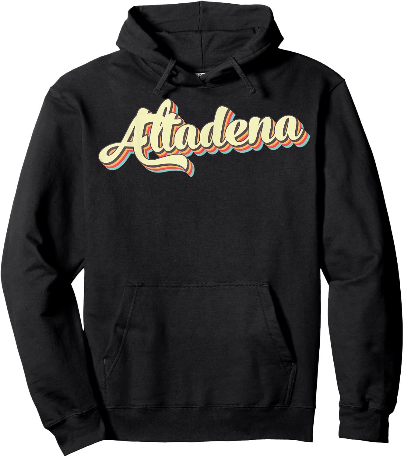 Altadena Retro Art Baseball Font Vintage Hoodie - Hoodie | Black