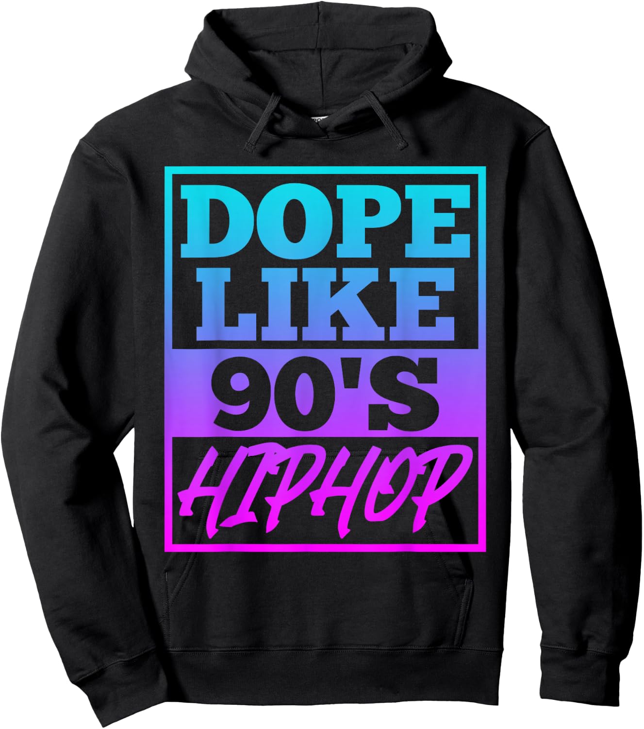Rapper saying Dope like 90s Hip Hop Music Rapper Hip Hop Hoodie - Hoodie | Black