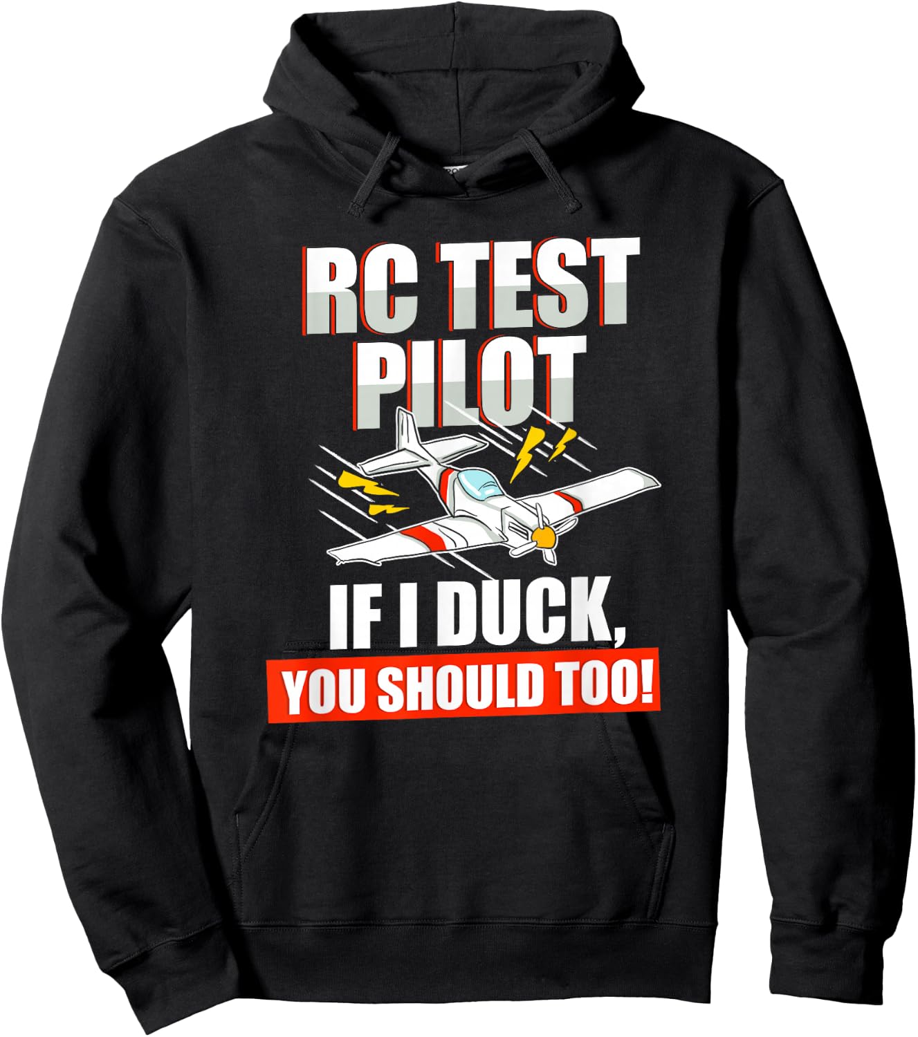 RC Plane Pilot Radio Controlled Flyer Hoodie - Hoodie | Black