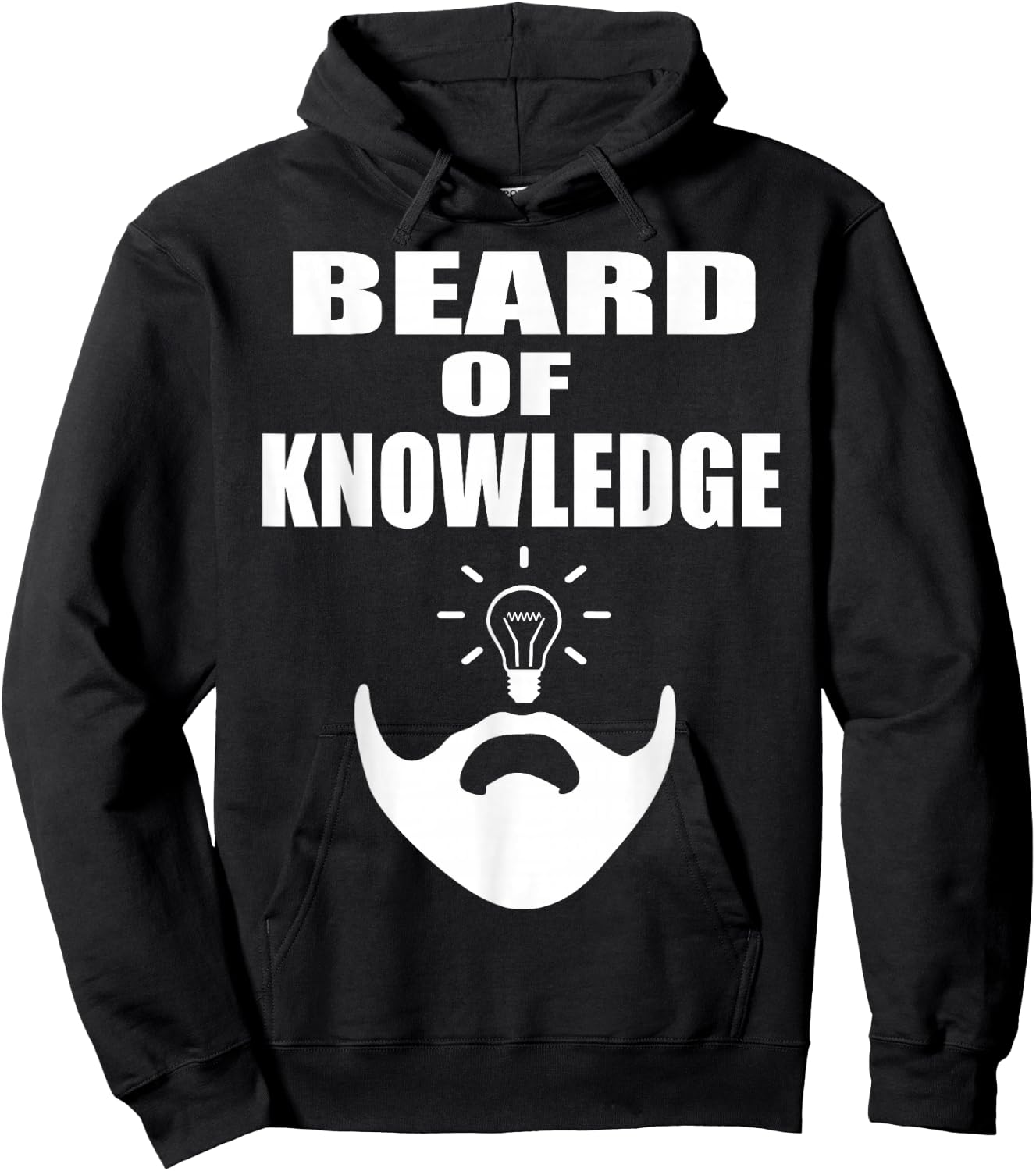 Beard T Shirt Gift Funny Beard Of Knowledge Hoodie - Hoodie | Black