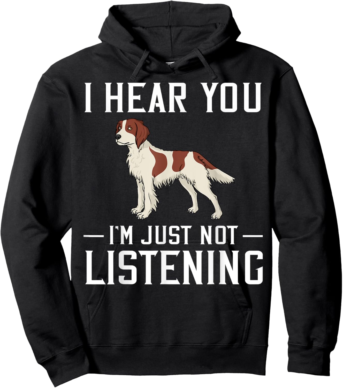 Irish Red And White Setter Dog Puppies Owner Lover Hoodie - Hoodie | Black