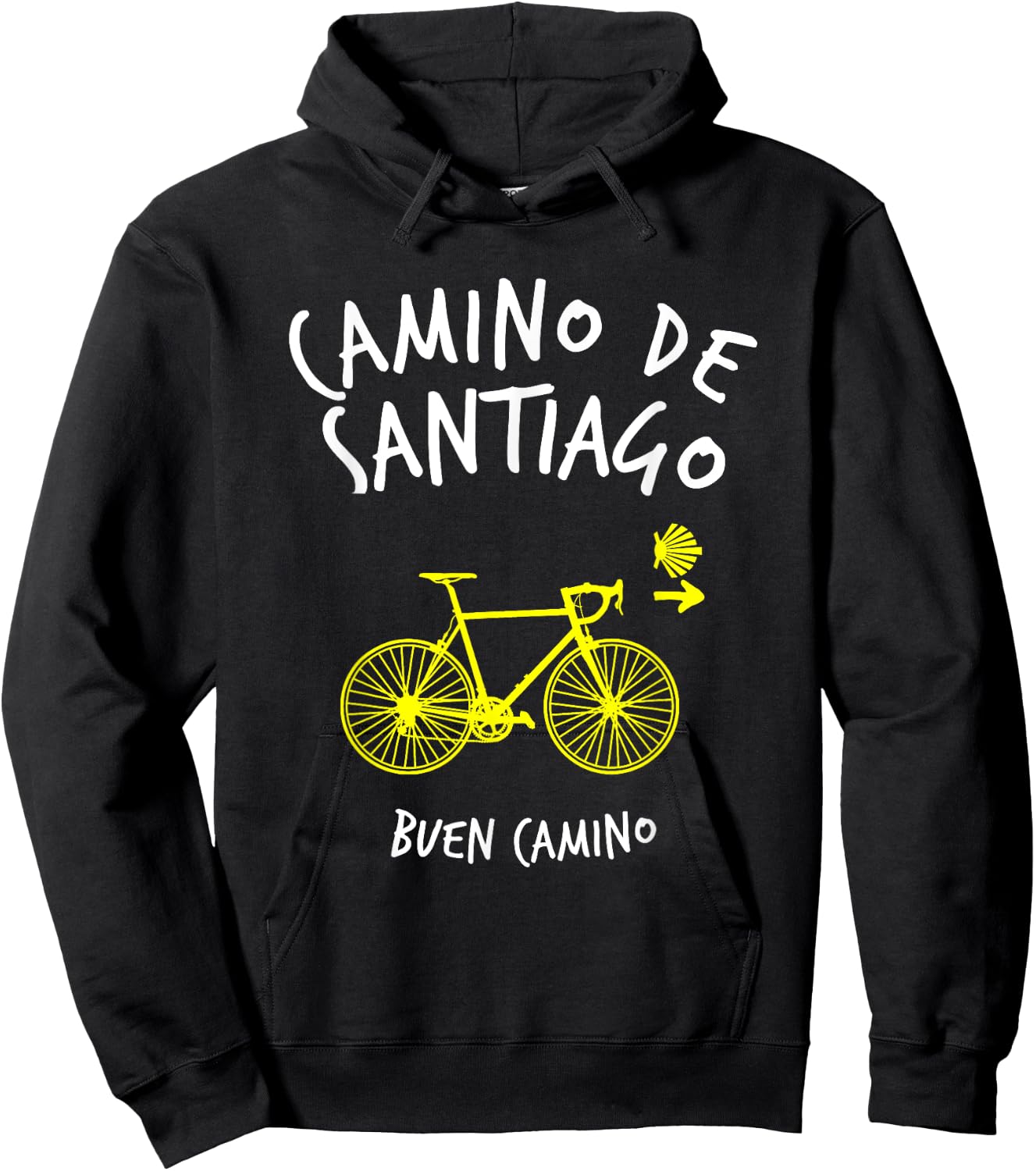 Camino de Santiago Spain Buen Camino Cycling St James Way Hoodie - Hoodie | Black