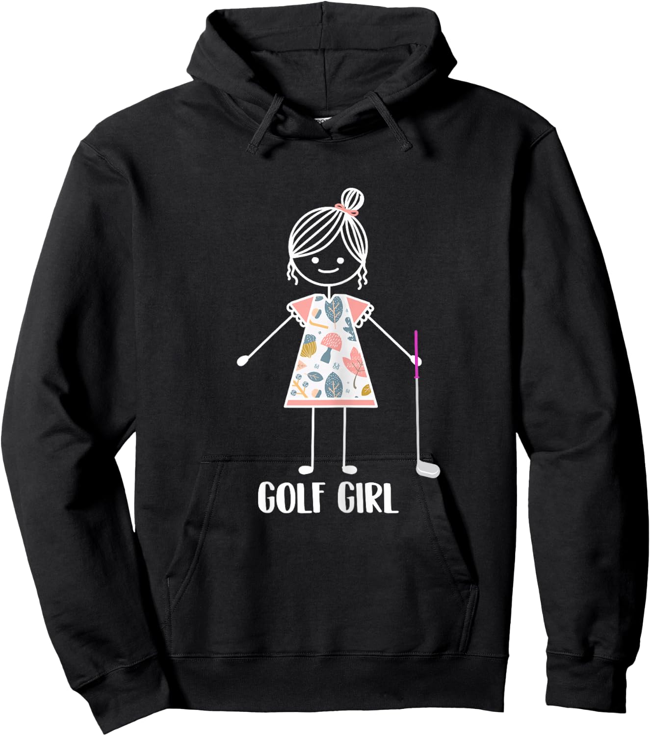 Golg Girl - Golf Lover Golfer Life Golfing Hoodie - Hoodie | Black