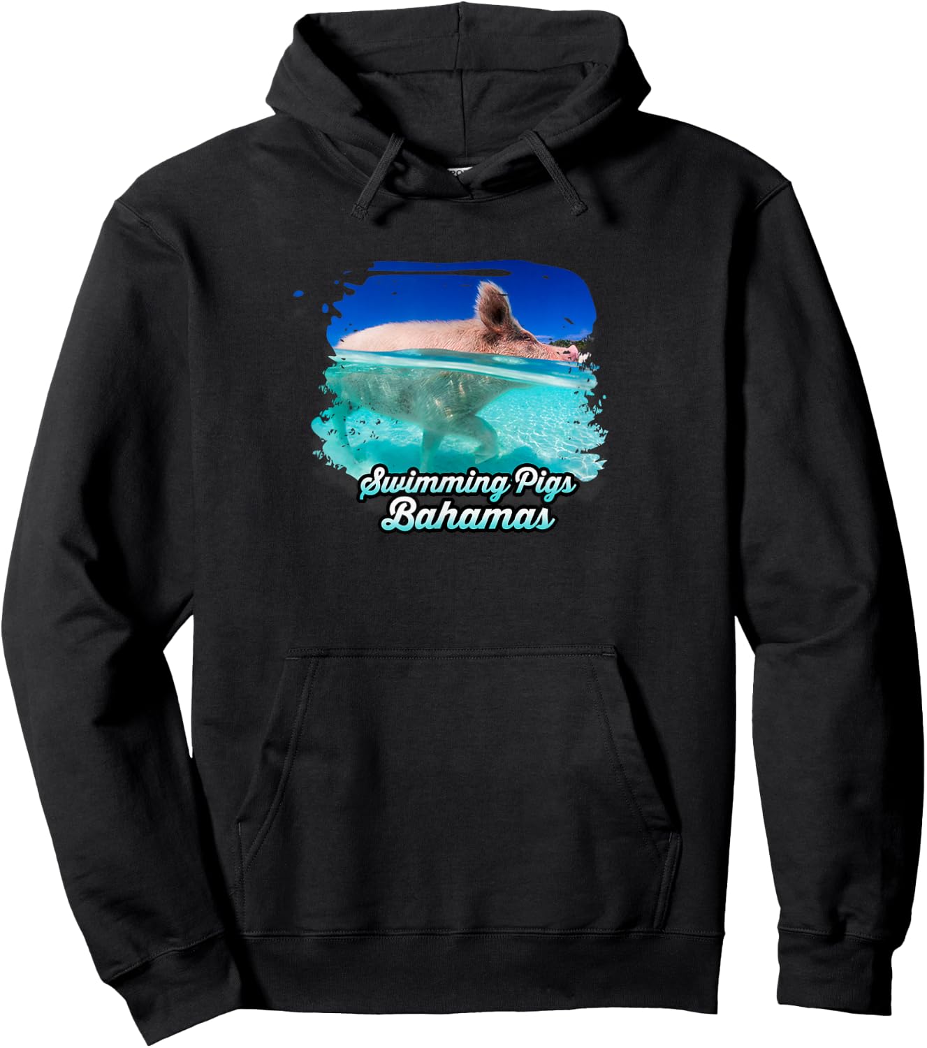 Swimming Pigs - Bahamas Hoodie - Hoodie | Black