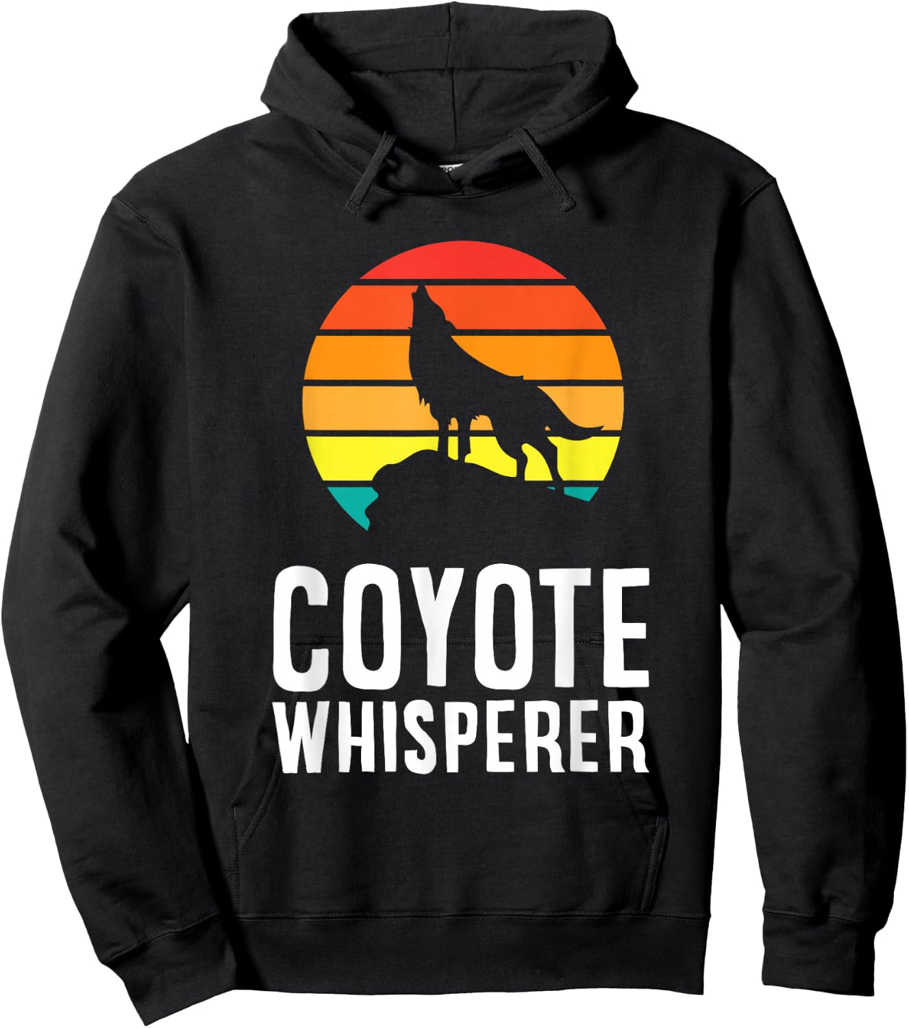 Coyote Whisperer Animal Cute Coyote Hoodie - Hoodie | Black