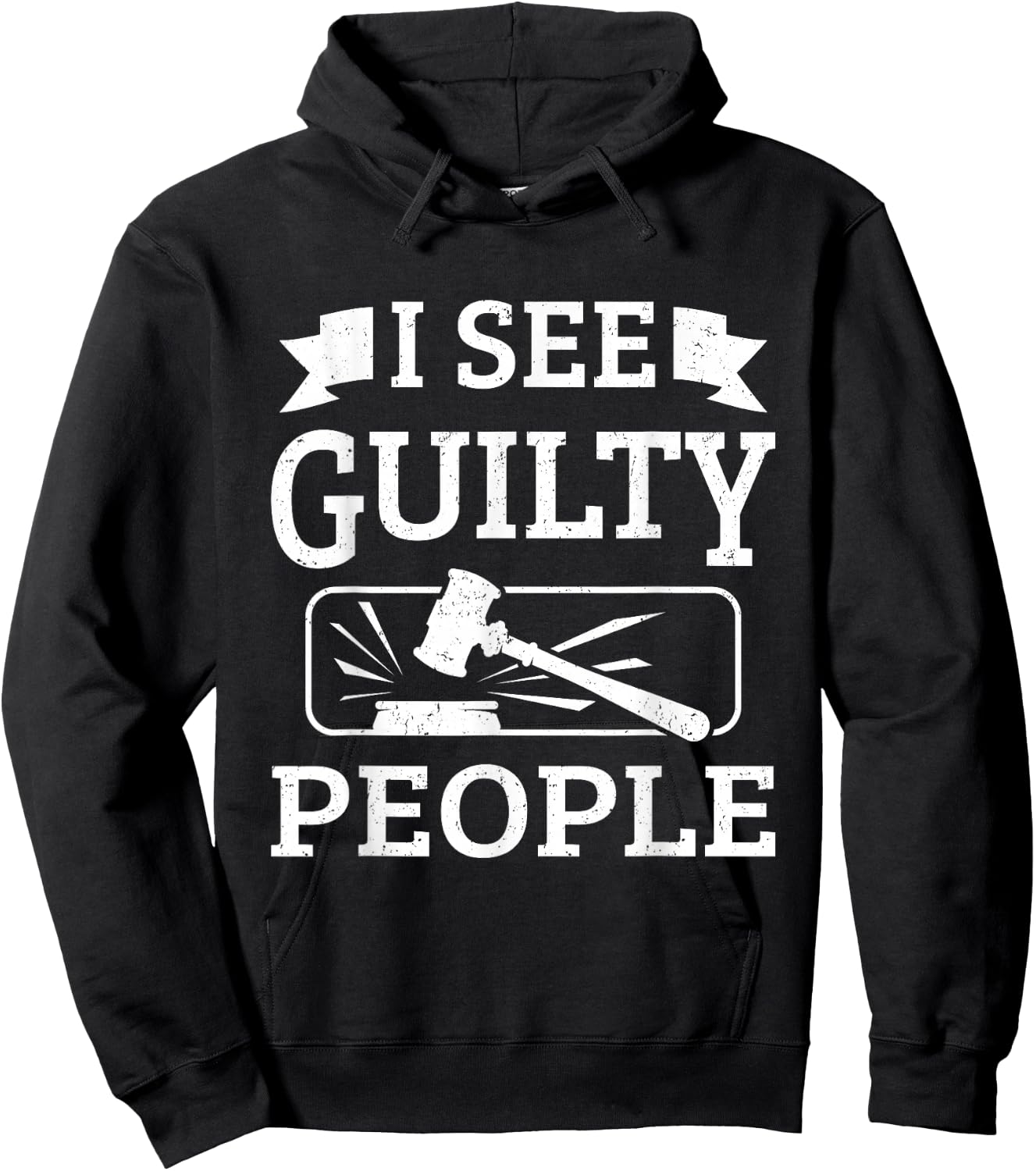 Prosecutor Gifts - I See Guilty People Hoodie - Hoodie | Black