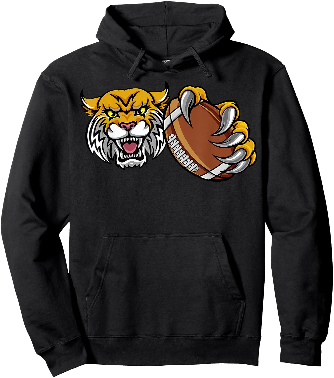 Wildcat Holding American Football Ball Hoodie - Hoodie | Black