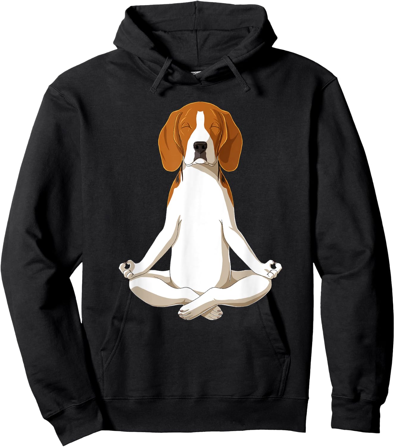 Yoga Dog Beagle Men Women Hoodie - Hoodie | Black