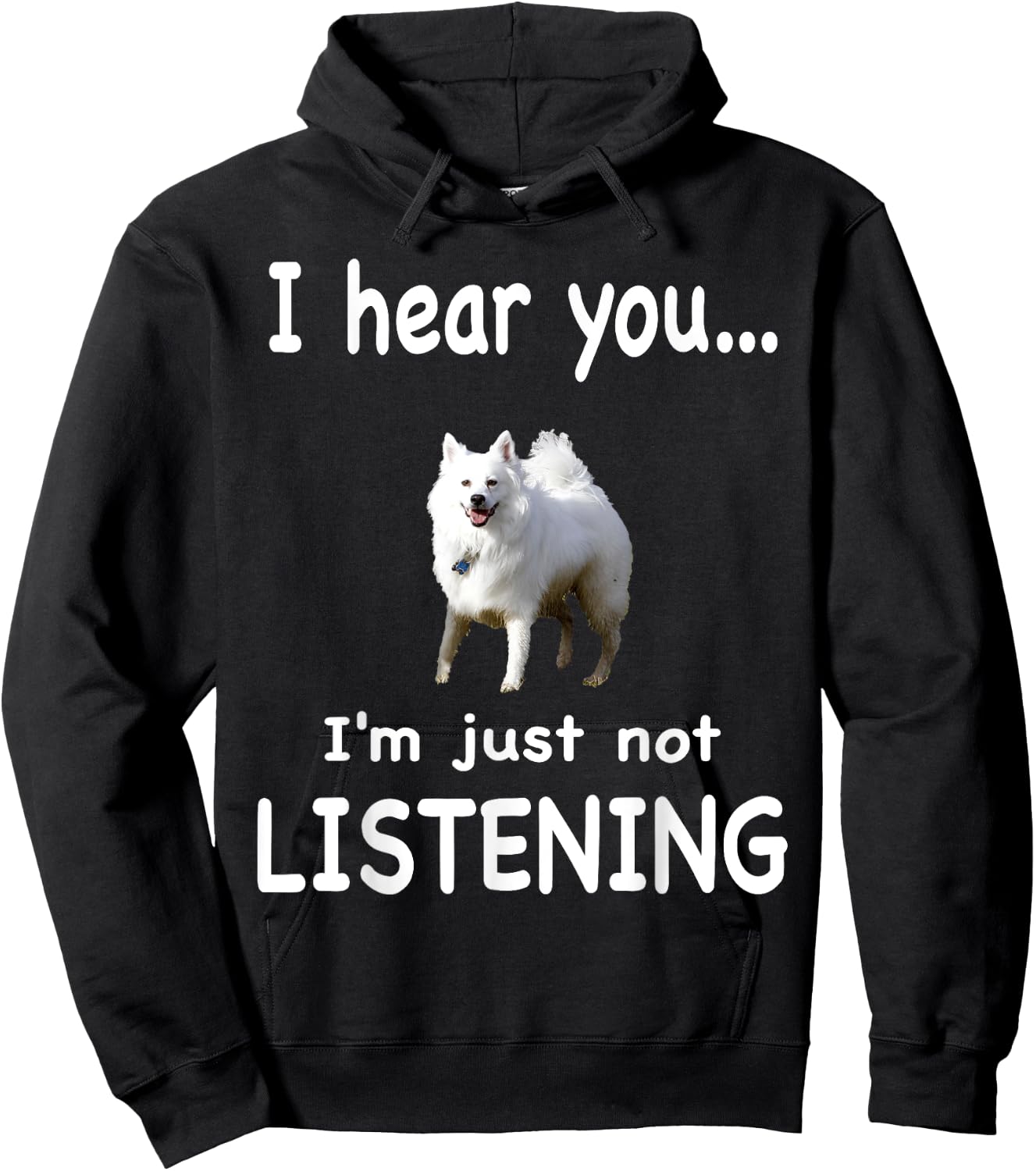 American Eskimo Dog Hoodie - Hoodie | Black