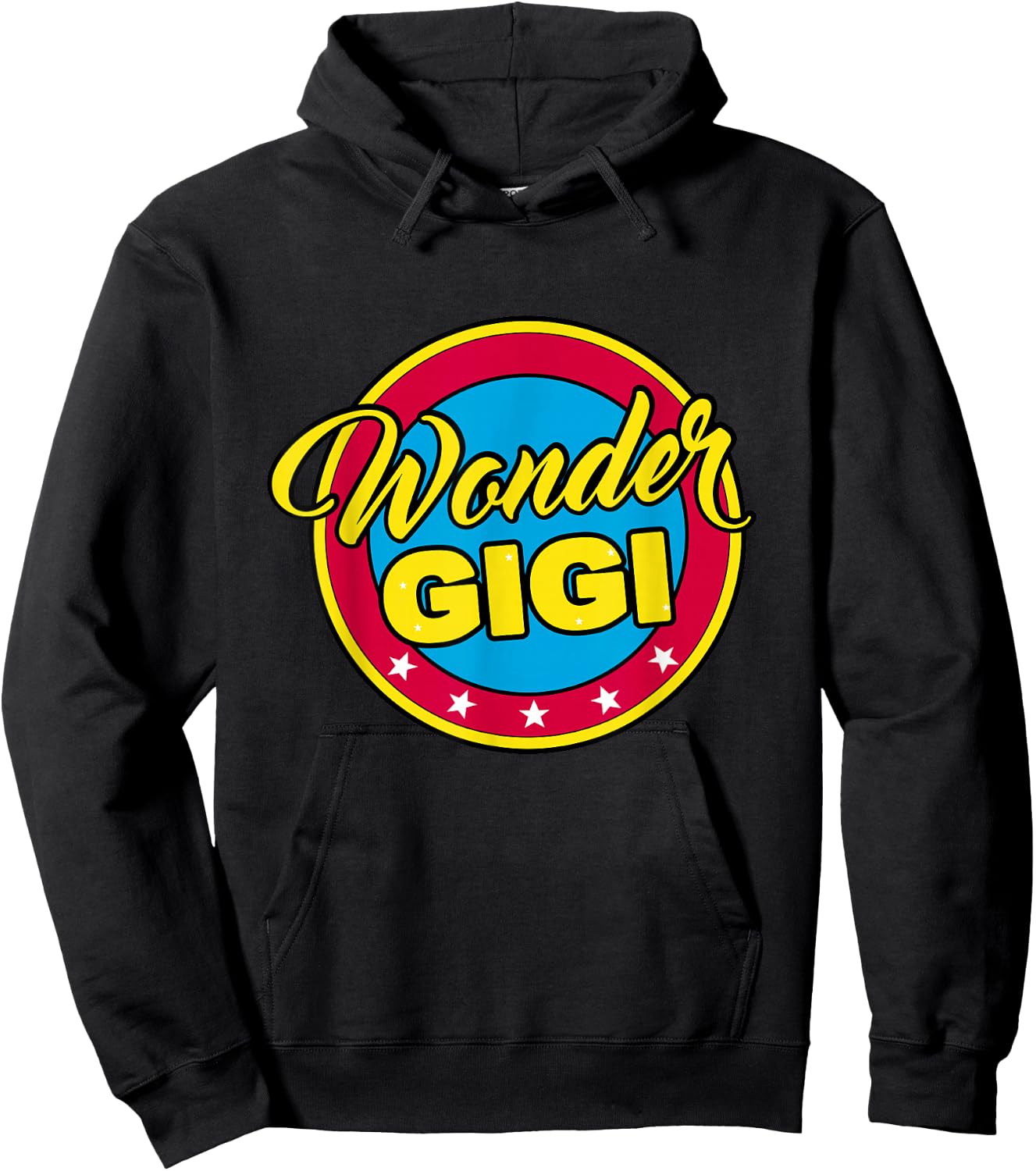 Cute Grandma Superhero Wonder Gigi or Mom Hoodie - Hoodie | Black