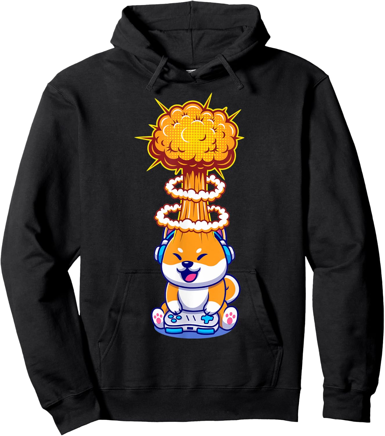 Gaming Animals Gambling Video Games Gaming Dog Shiba Inu Hoodie - Hoodie | Black