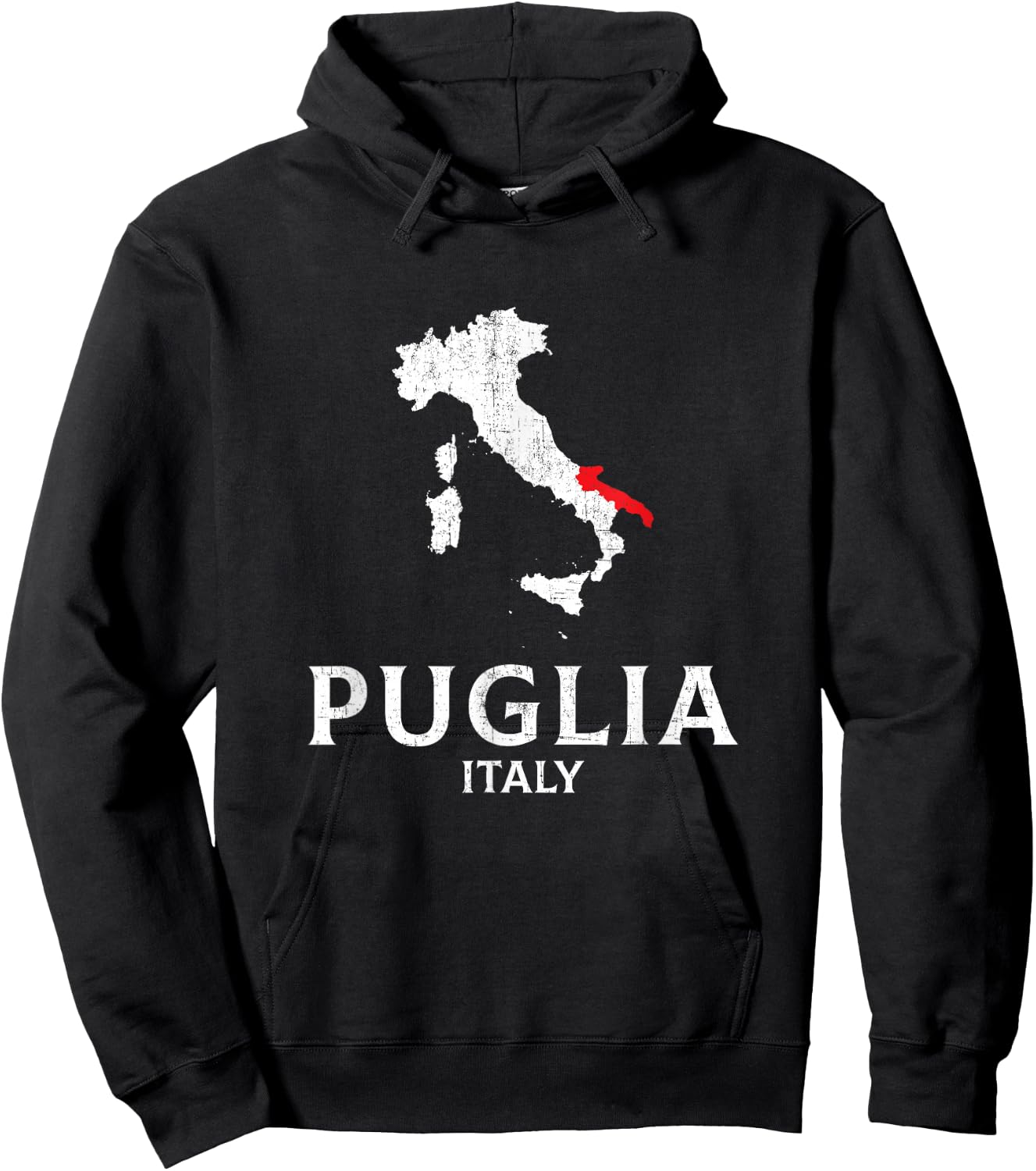 Puglia, Italian Italy Hoodie - Hoodie | Black