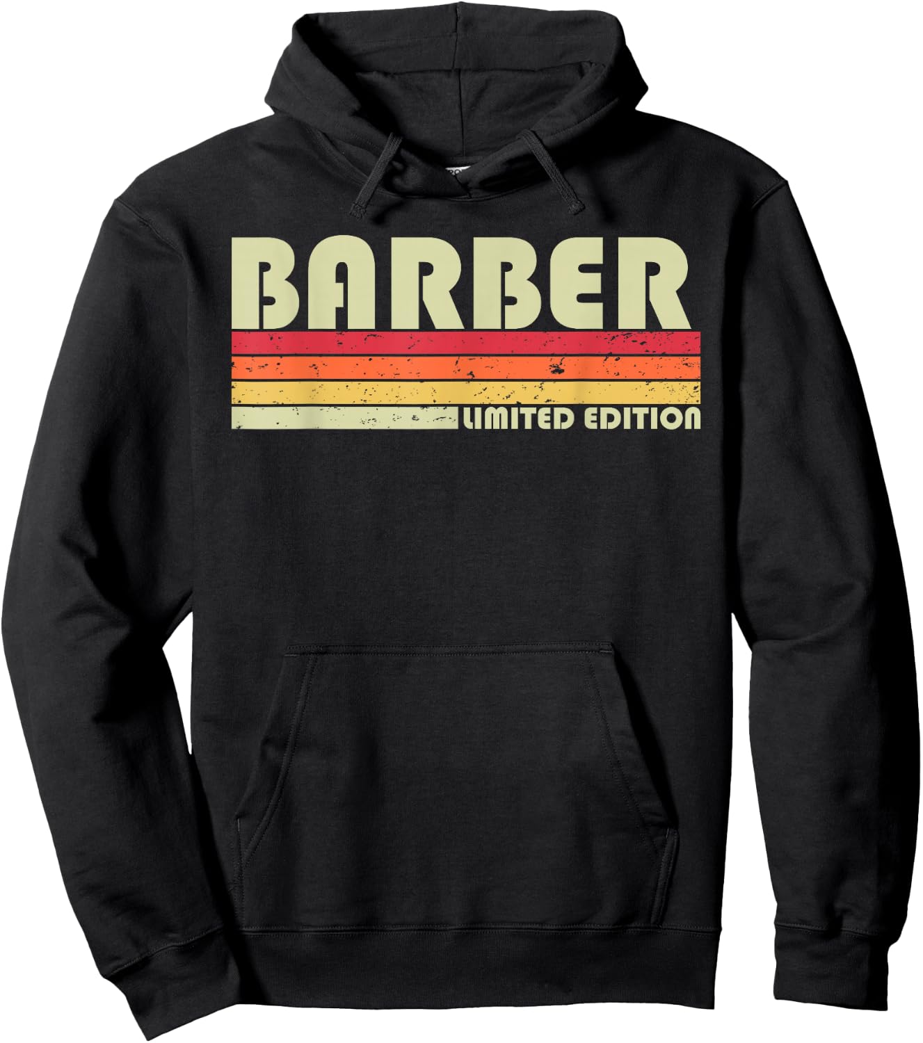 Personal Christmas Retro Vintage Graduation Gifts BARBER Funny Job Title Profession Birthday Worker Idea Hoodie - Hoodie | Black