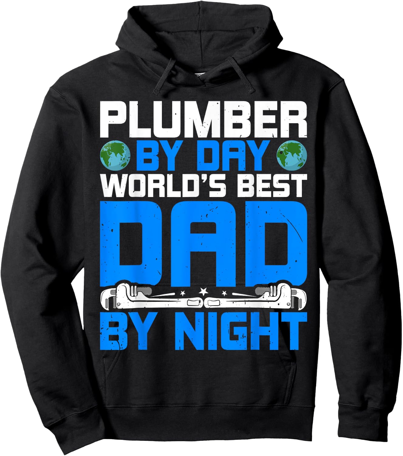Pipefitter - Funny Plumber by Day World’s Best Dad by Night Hoodie - Hoodie | Black