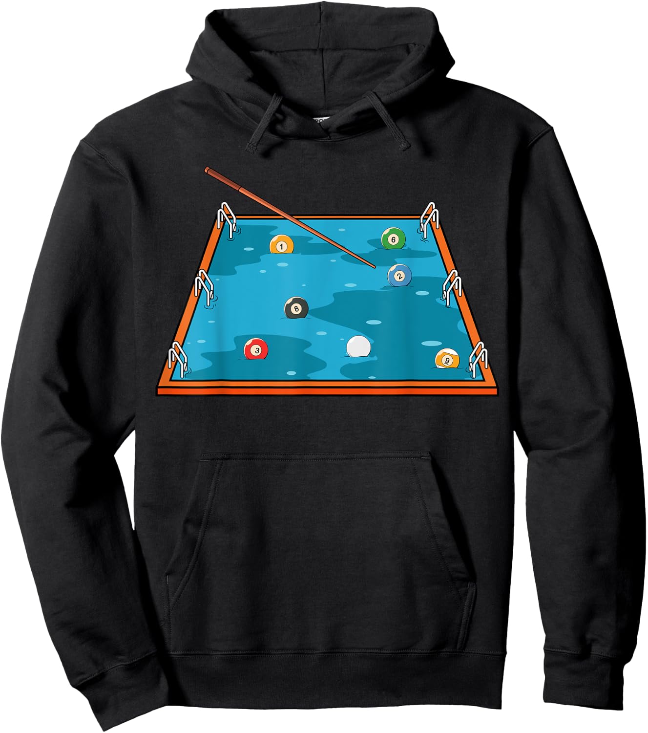 Swimming Pool Billiard Player Snooker Hoodie - Hoodie | Black