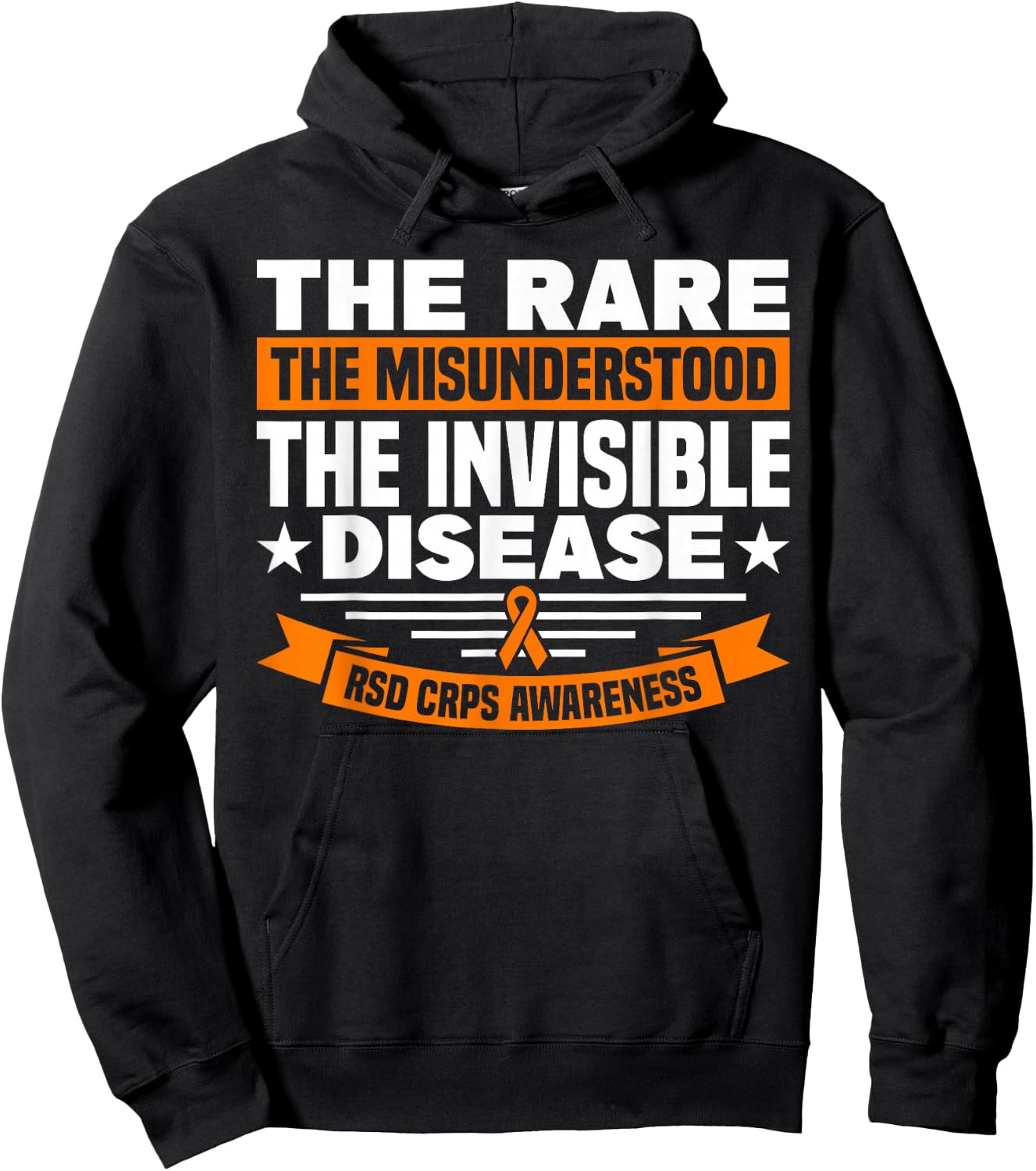 RSD CRPS The Rare The Ununderstood Patient Consciousness Hoodie - Hoodie | Black
