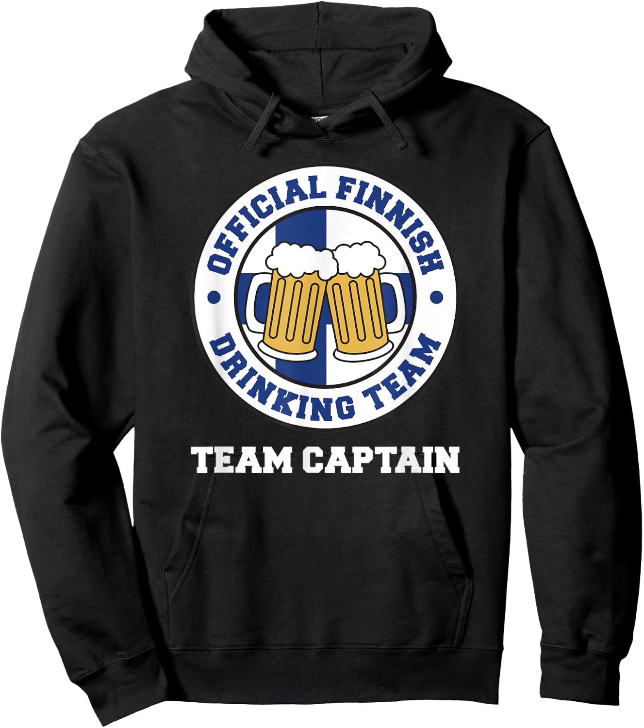 Official Finnish Drinking Team Captain Hoodie - Hoodie | Black