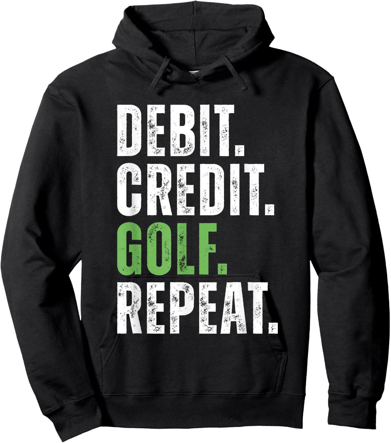 Debit Credit Golf Repeat - Accountant III Hoodie - Hoodie | Black