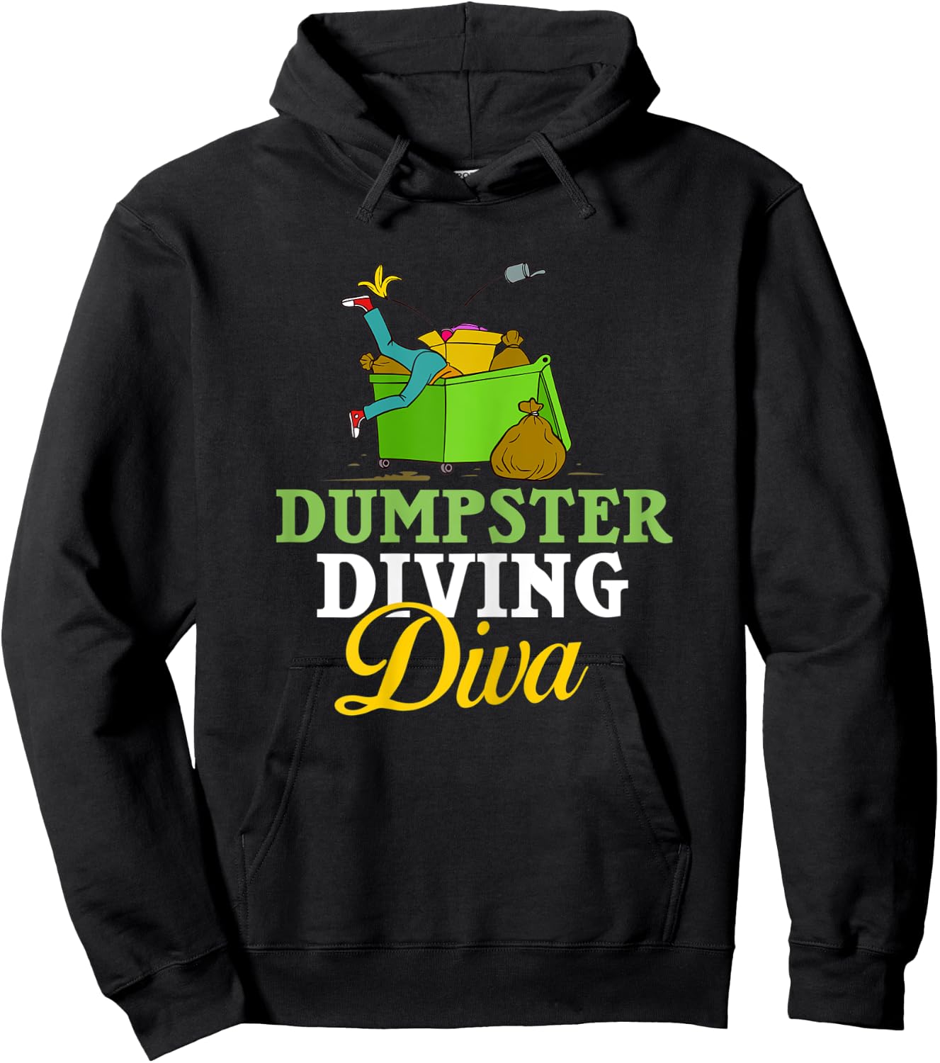 Dumpster Diving Tools Garbage Picker Diver Hoodie - Hoodie | Black