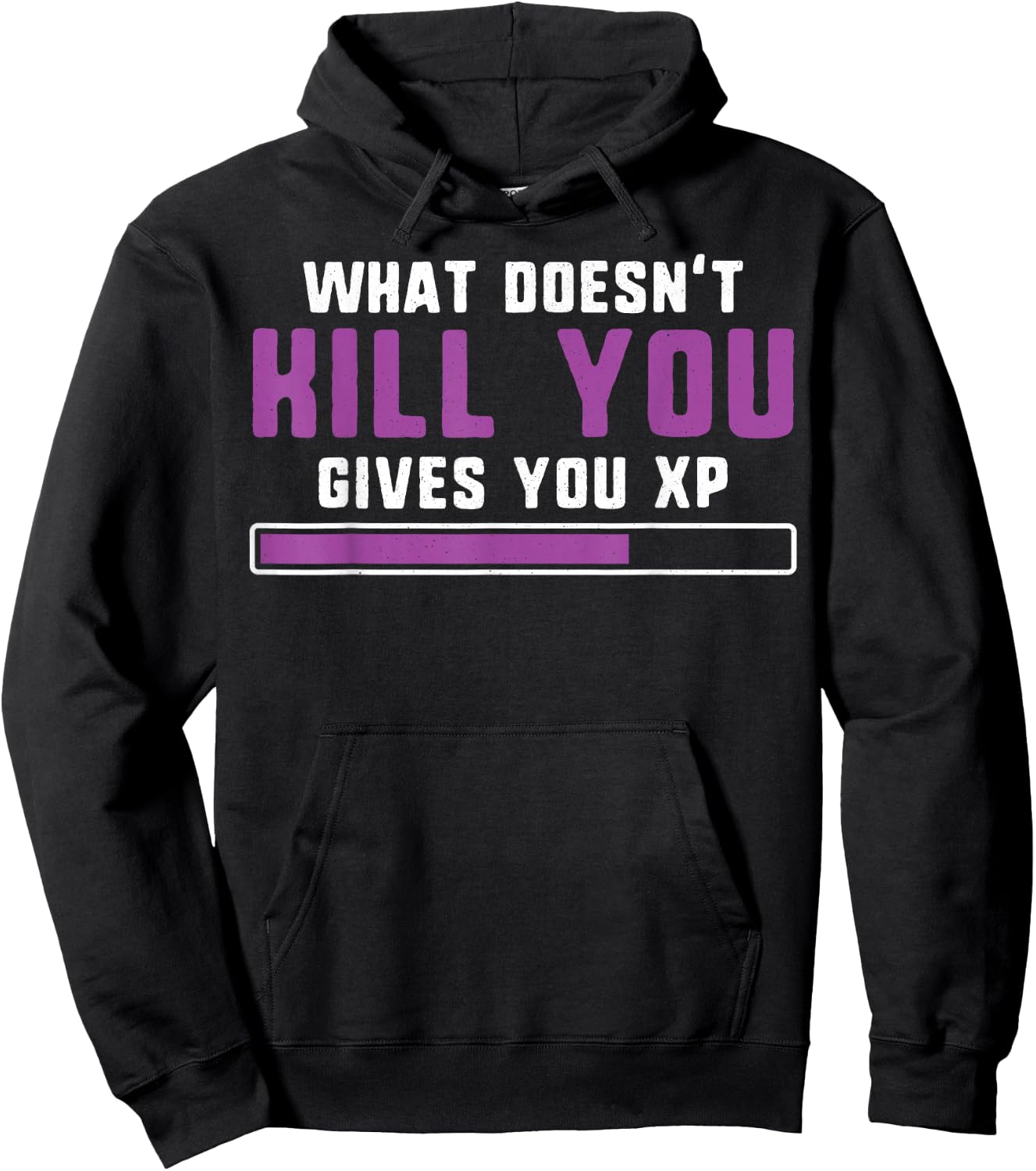 What doesn't kill you gives you xp nerdy and geeky gift Hoodie - Hoodie | Black