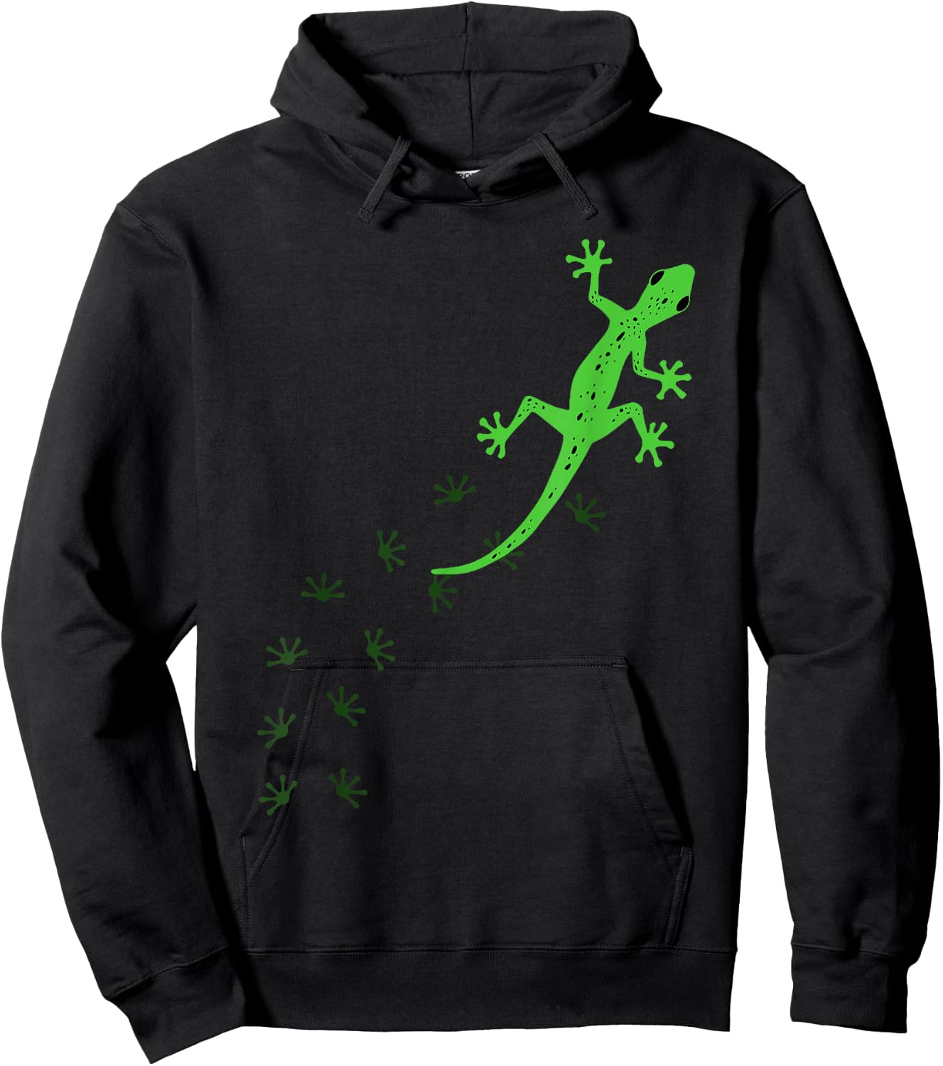 Cool Lizard Design Women Gecko Pet Animal Creature , Black Hoodie - Hoodie | Black