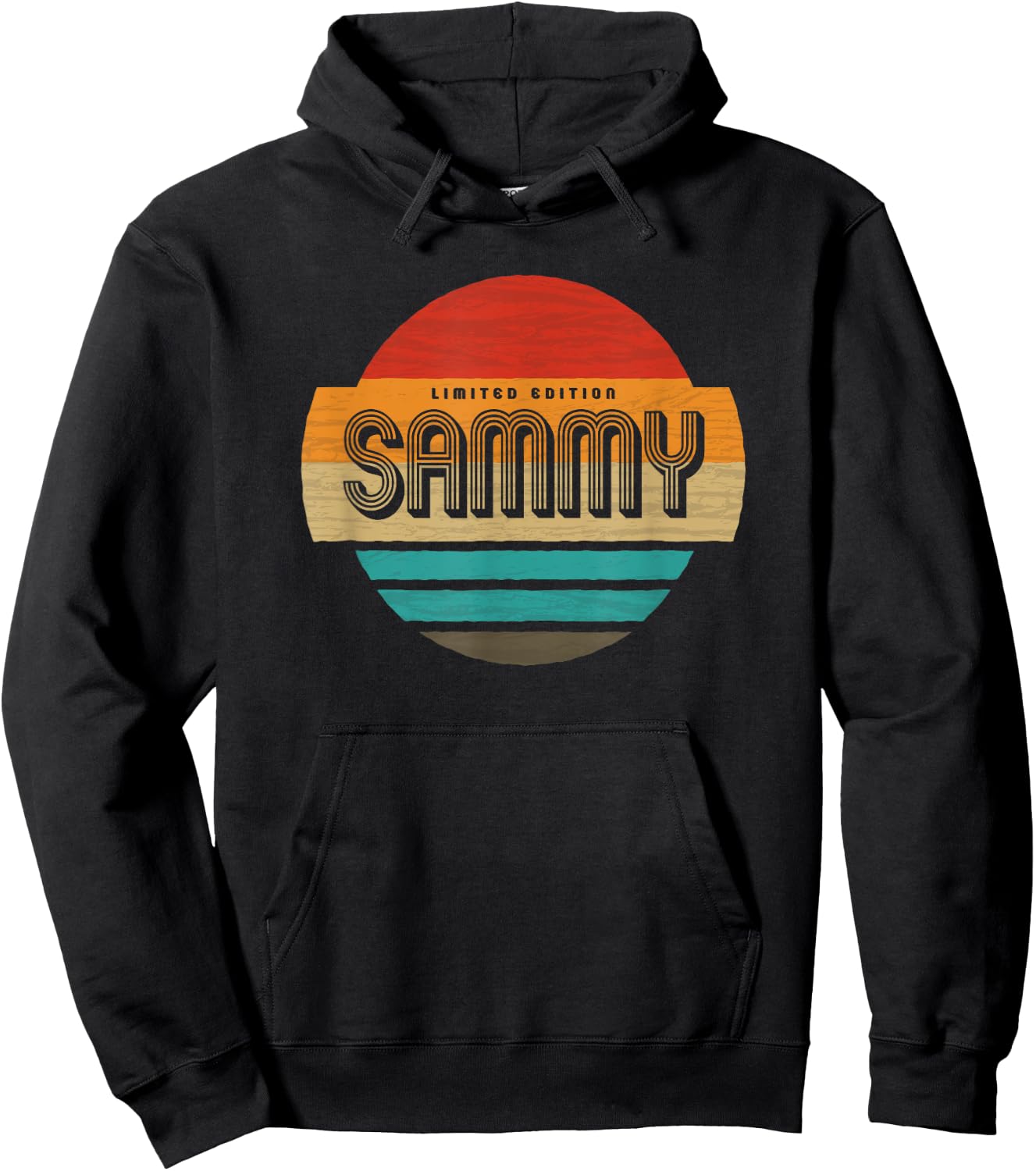 Sammy Name Retro Vintage Sunset Limited Edition Hoodie - Hoodie | Black