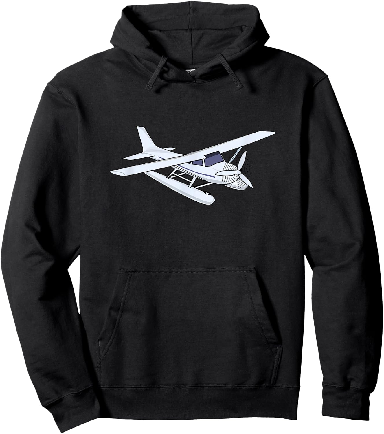 Float Plane Aeroplane Aviation Hoodie - Hoodie | Black