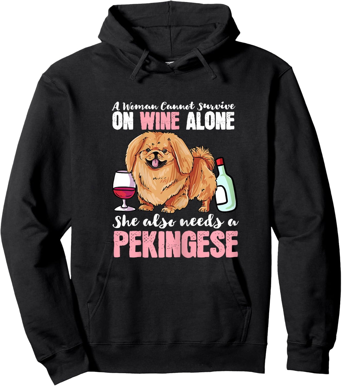 Pekingese Dog Owner Gift - I Love My Pekingese Dog Hoodie - Hoodie | Black