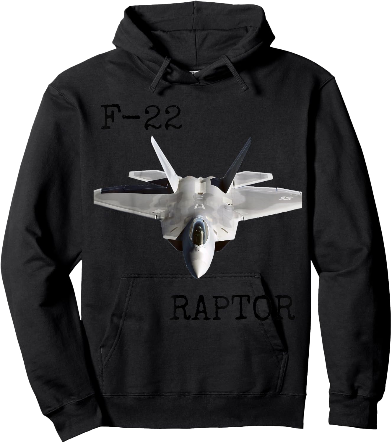 Air Force F-22 Raptor Fighter Jet Military Veteran Hoodie - Hoodie | Black
