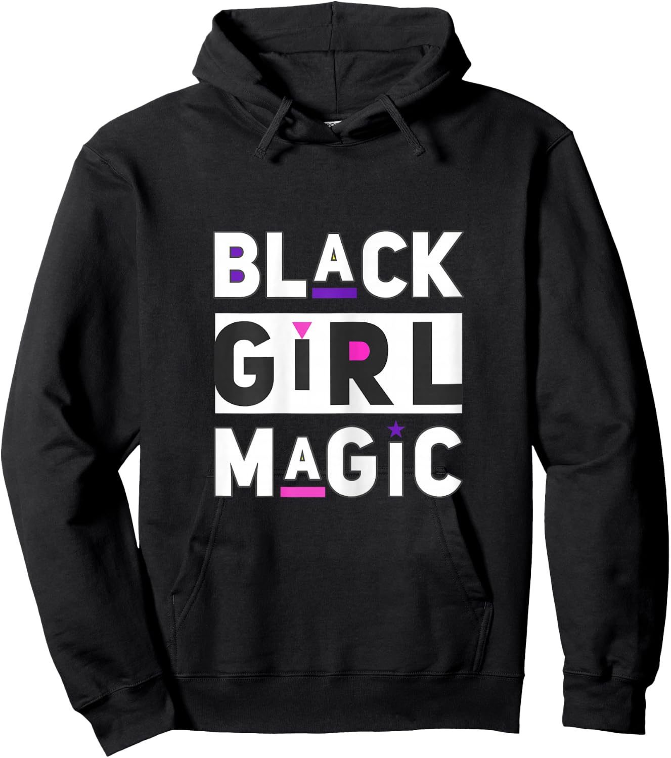 Black Girl Magic Women's Fashion Graphic Hoodie - Hoodie | Black