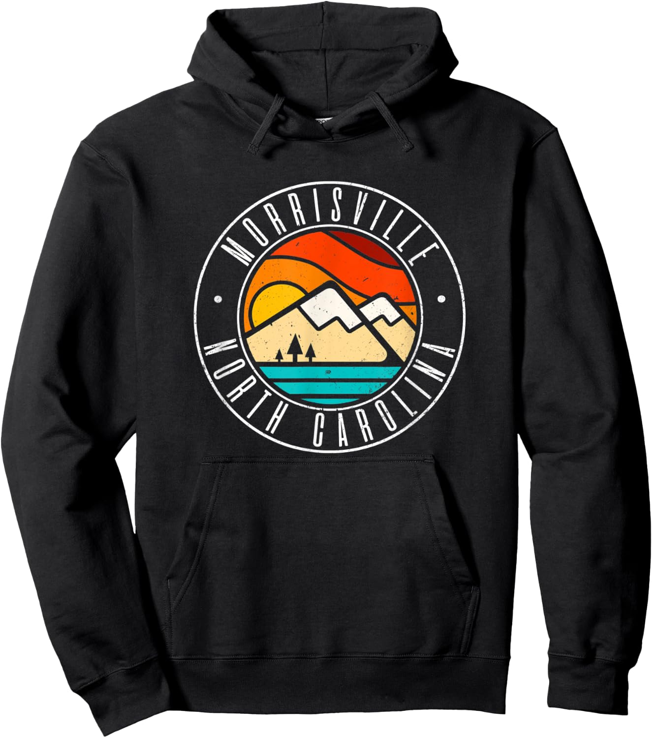 Minimalist Outdoors Morrisville North Carolina NC Hoodie - Hoodie | Black