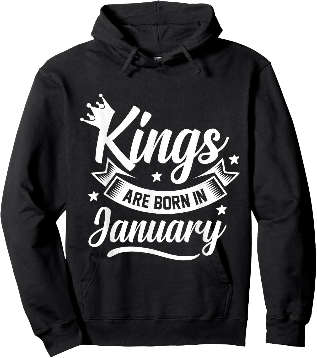 Kings Are Born In January Hoodie - Hoodie | Black