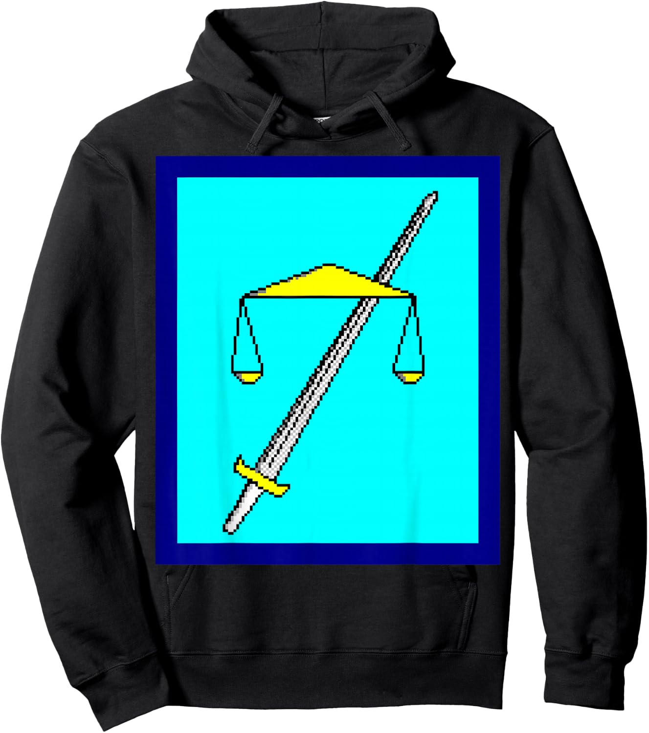 TEMPLEOS Women's Classic Fit Blue Cartoon , Small Hoodie - Hoodie | Black