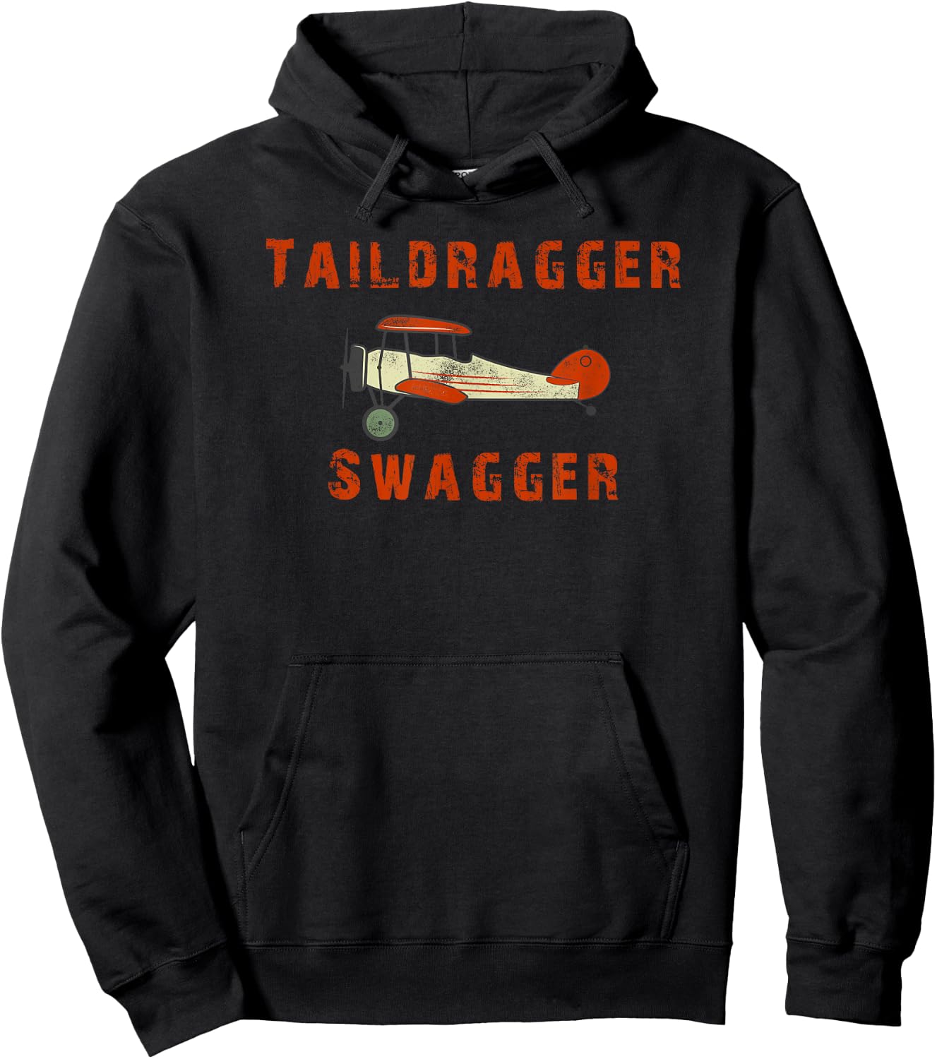 Aviation Funny Pilot Tail dragger Tailwheel Hoodie - Hoodie | Black