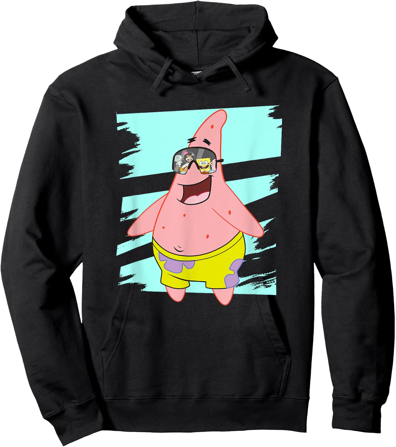 Mademark x SpongeBob SquarePants - Patrick Star - Reflection in Sunglasses Hoodie - Hoodie | Black