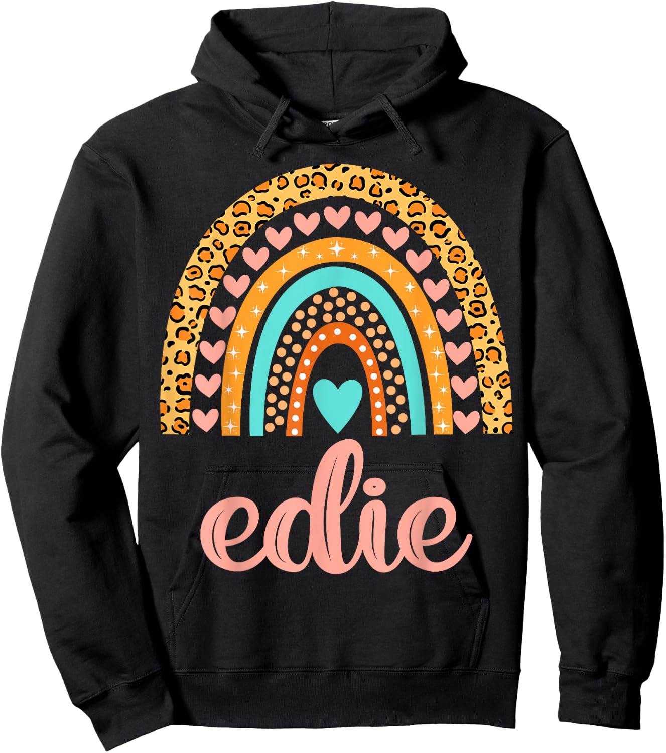 Edie Edie Name Birthday Shirt Gift Hoodie - Hoodie | Black