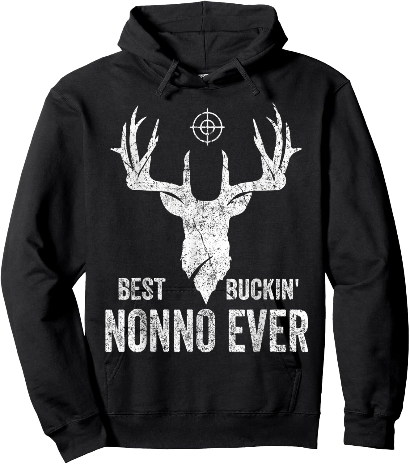 Best Buckin Nonno Ever Deer Hunters Hoodie - Hoodie | Black