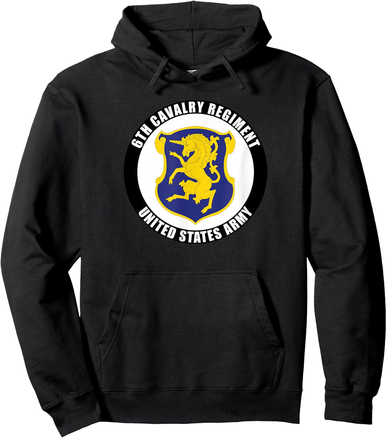 6th Cavalry Regiment United States Army Veteran Military Hoodie - Hoodie | Black