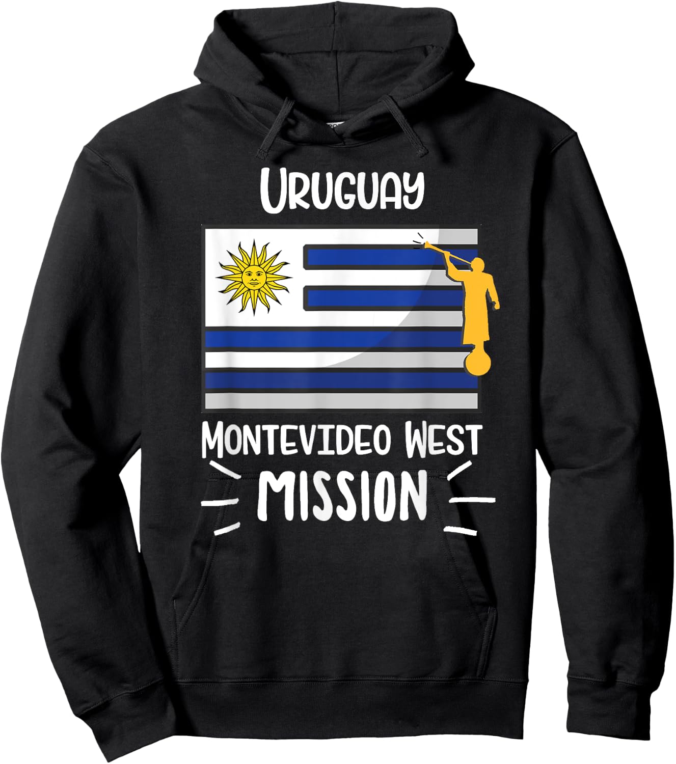 Uruguay Montevideo West Mormon LDS Mission Missionary Gift Hoodie - Hoodie | Black