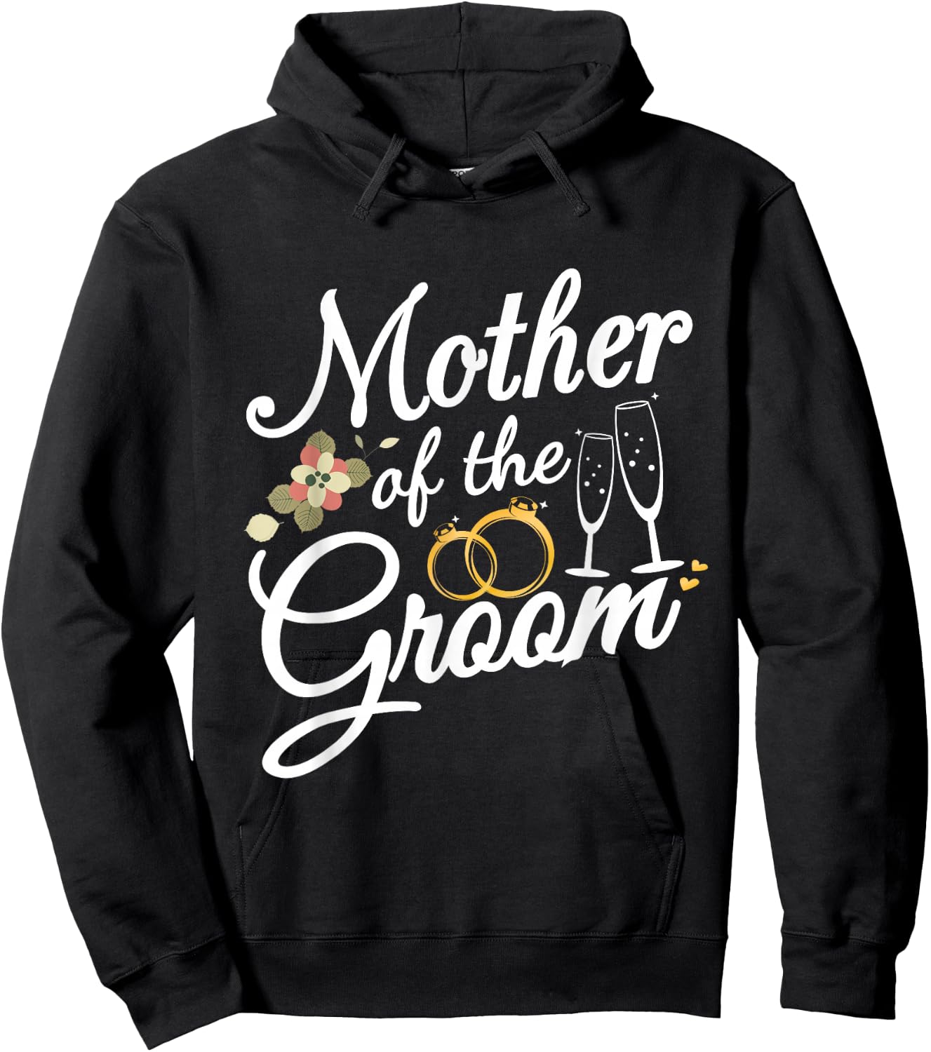 Mother of the Groom Wedding Rehearsal Bridal Party Hoodie - Hoodie | Black
