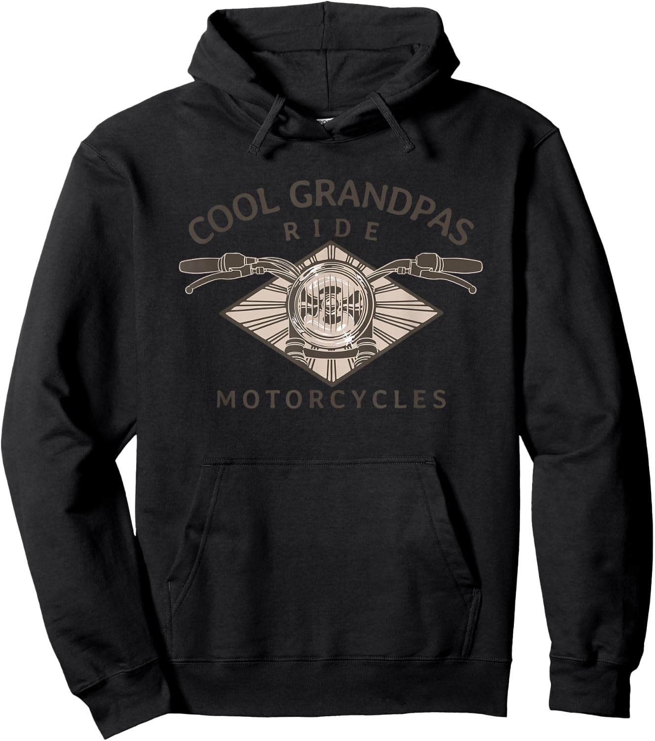 Cool Grandpas Ride Motorcycles - Classic Father's Day Hoodie - Hoodie | Black