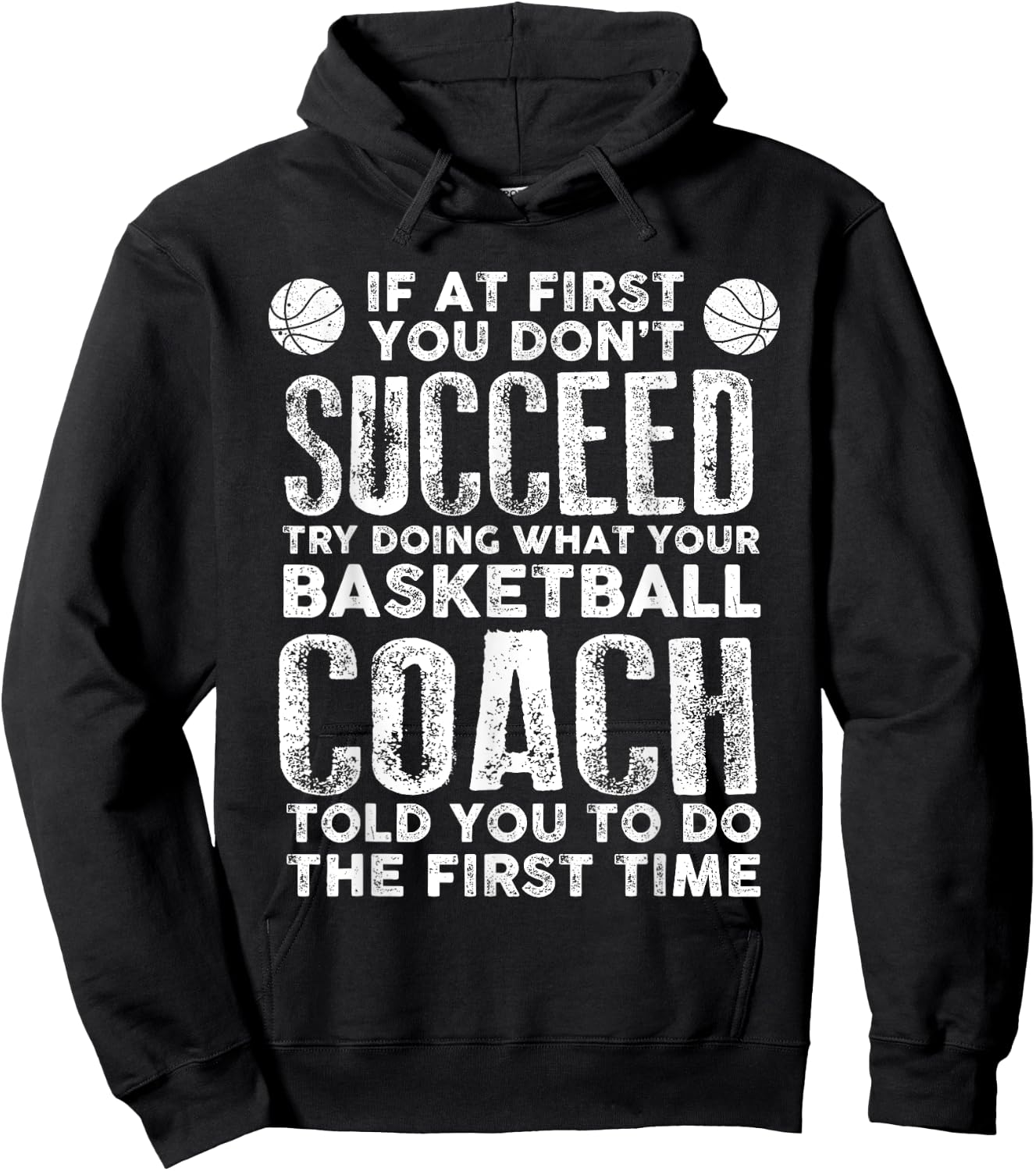 Funny Basketball Coaching Art Women Basketball Game Hoodie - Hoodie | Black